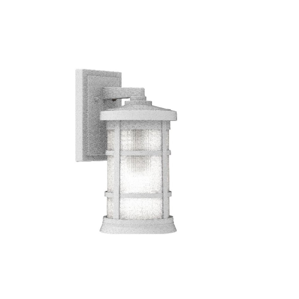 Craftmade Composite Lanterns 1-Light 15-in Textured White Outdoor Wall Light